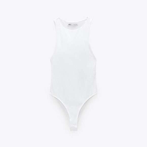 NWT Zara Polyamide High Neck Bodysuit - Picture 1 of 5
